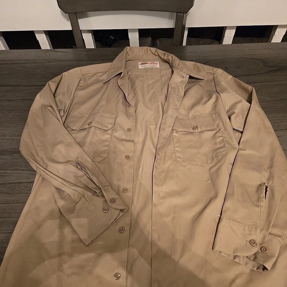 Dickies Men's Beige Shirt Jacket
